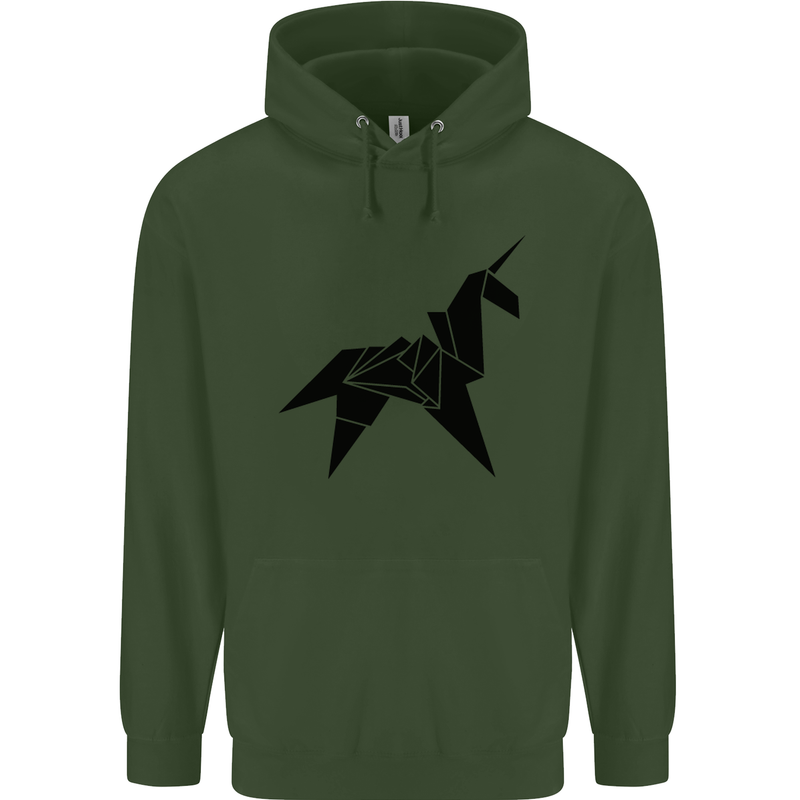 Blade Runner Unicorn Childrens Kids Hoodie Forest Green