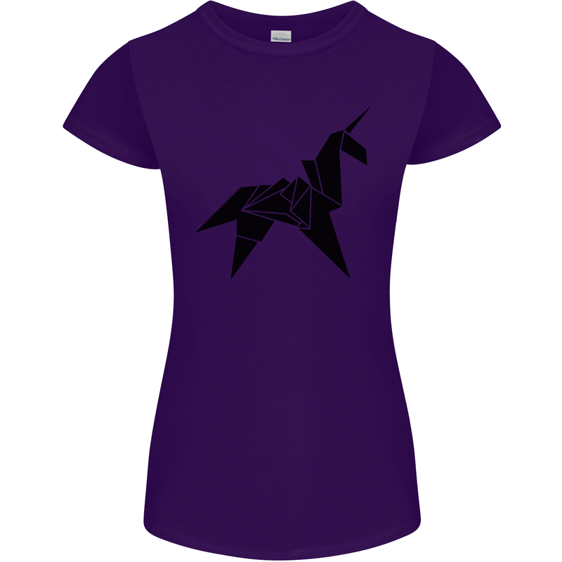 Blade Runner Unicorn Womens Petite Cut T-Shirt Purple