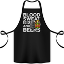 Blood Sweat Bikes & Beer Funny Motorcycle Cotton Apron 100% Organic Black