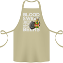 Blood Sweat Bikes & Beer Funny Motorcycle Cotton Apron 100% Organic Khaki