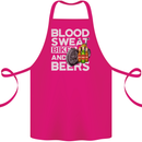 Blood Sweat Bikes & Beer Funny Motorcycle Cotton Apron 100% Organic Pink