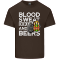 Blood Sweat Bikes & Beer Funny Motorcycle Kids T-Shirt Childrens Chocolate