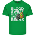 Blood Sweat Bikes & Beer Funny Motorcycle Kids T-Shirt Childrens Irish Green
