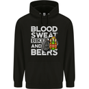 Blood Sweat Bikes & Beer Funny Motorcycle Mens 80% Cotton Hoodie Black