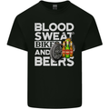 Blood Sweat Bikes & Beer Funny Motorcycle Mens Cotton T-Shirt Tee Top Black