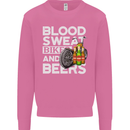Blood Sweat Bikes & Beer Funny Motorcycle Mens Sweatshirt Jumper Azalea