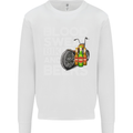 Blood Sweat Bikes & Beer Funny Motorcycle Mens Sweatshirt Jumper White