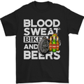 Blood Sweat Bikes & Beer Funny Motorcycle Mens T-Shirt Cotton Gildan Black