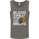 Blood Sweat Bikes & Beer Funny Motorcycle Mens Vest Tank Top Charcoal