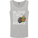 Blood Sweat Bikes & Beer Funny Motorcycle Mens Vest Tank Top Sports Grey