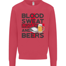 Blood Sweat Rugby and Beers England Funny Mens Sweatshirt Jumper Heliconia