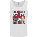 Blood Sweat Rugby and Beers England Funny Mens Vest Tank Top White