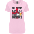 Blood Sweat Rugby and Beers England Funny Womens Wider Cut T-Shirt Light Pink
