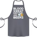 Blood Sweat Rugby and Beers Funny Cotton Apron 100% Organic Steel