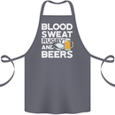 Blood Sweat Rugby and Beers Funny Cotton Apron 100% Organic Steel