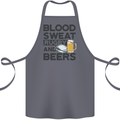 Blood Sweat Rugby and Beers Funny Cotton Apron 100% Organic Steel