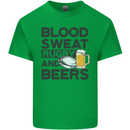 Blood Sweat Rugby and Beers Funny Mens Cotton T-Shirt Tee Top Irish Green