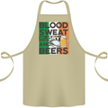 Blood Sweat Rugby and Beers Ireland Funny Cotton Apron 100% Organic Khaki