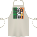 Blood Sweat Rugby and Beers Ireland Funny Cotton Apron 100% Organic Natural