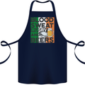 Blood Sweat Rugby and Beers Ireland Funny Cotton Apron 100% Organic Navy Blue
