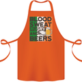 Blood Sweat Rugby and Beers Ireland Funny Cotton Apron 100% Organic Orange