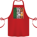 Blood Sweat Rugby and Beers Ireland Funny Cotton Apron 100% Organic Red