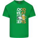 Blood Sweat Rugby and Beers Ireland Funny Kids T-Shirt Childrens Irish Green