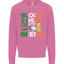 Blood Sweat Rugby and Beers Ireland Funny Mens Sweatshirt Jumper Azalea