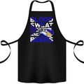 Blood Sweat Rugby and Beers Scotland Funny Cotton Apron 100% Organic Black