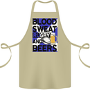 Blood Sweat Rugby and Beers Scotland Funny Cotton Apron 100% Organic Khaki