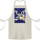 Blood Sweat Rugby and Beers Scotland Funny Cotton Apron 100% Organic Natural