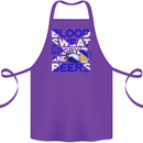 Blood Sweat Rugby and Beers Scotland Funny Cotton Apron 100% Organic Purple