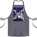 Blood Sweat Rugby and Beers Scotland Funny Cotton Apron 100% Organic Steel
