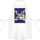 Blood Sweat Rugby and Beers Scotland Funny Cotton Apron 100% Organic White