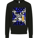 Blood Sweat Rugby and Beers Scotland Funny Mens Sweatshirt Jumper Black