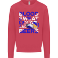 Blood Sweat Rugby and Beers Scotland Funny Mens Sweatshirt Jumper Heliconia