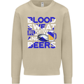 Blood Sweat Rugby and Beers Scotland Funny Mens Sweatshirt Jumper Sand