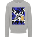 Blood Sweat Rugby and Beers Scotland Funny Mens Sweatshirt Jumper Sports Grey