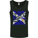 Blood Sweat Rugby and Beers Scotland Funny Mens Vest Tank Top Black
