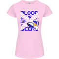 Blood Sweat Rugby and Beers Scotland Funny Womens Petite Cut T-Shirt Light Pink