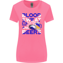 Blood Sweat Rugby and Beers Scotland Funny Womens Wider Cut T-Shirt Azalea