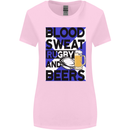 Blood Sweat Rugby and Beers Scotland Funny Womens Wider Cut T-Shirt Light Pink