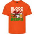 Blood Sweat Rugby and Beers Wales Funny Mens Cotton T-Shirt Tee Top Orange