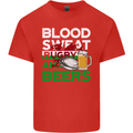 Blood Sweat Rugby and Beers Wales Funny Mens Cotton T-Shirt Tee Top Red