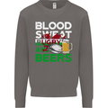 Blood Sweat Rugby and Beers Wales Funny Mens Sweatshirt Jumper Charcoal