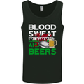 Blood Sweat Rugby and Beers Wales Funny Mens Vest Tank Top Black