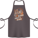 Blood Sweat and Gears Motocross Dirt Bike Cotton Apron 100% Organic Dark Grey
