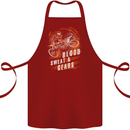 Blood Sweat and Gears Motocross Dirt Bike Cotton Apron 100% Organic Maroon