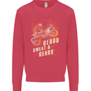 Blood Sweat and Gears Motocross Dirt Bike Kids Sweatshirt Jumper Heliconia
