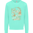 Blood Sweat and Gears Motocross Dirt Bike Kids Sweatshirt Jumper Peppermint